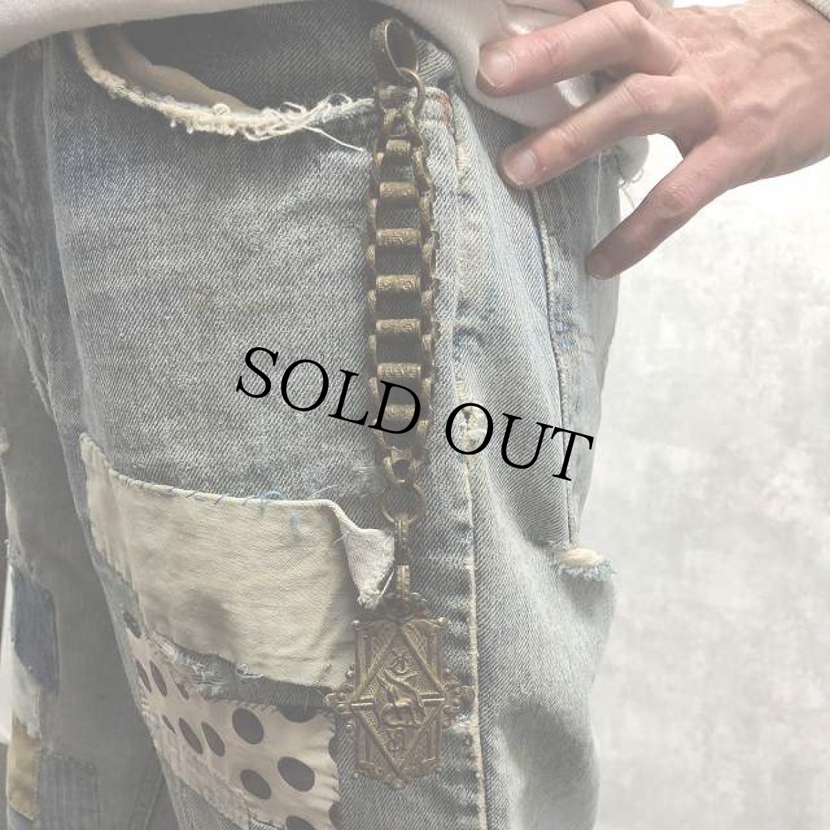 画像2: VINTAGE フリーメイソン ソードチェーン (2)