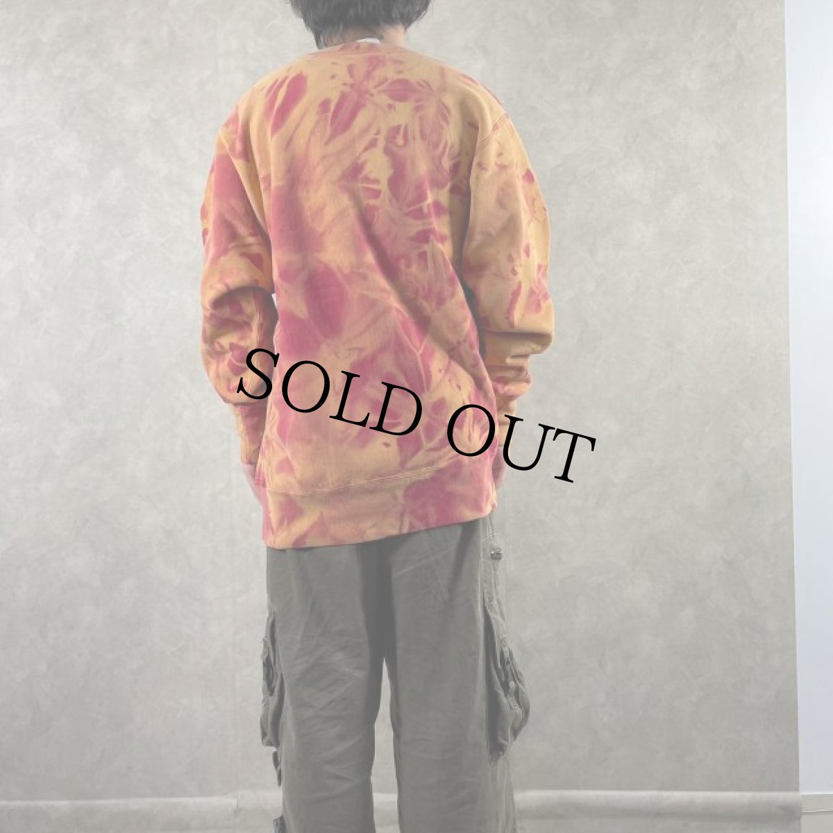 画像4: 90's POPEYE "JUSK DO IT" USA製 タイダイプリントスウェット XL (4)