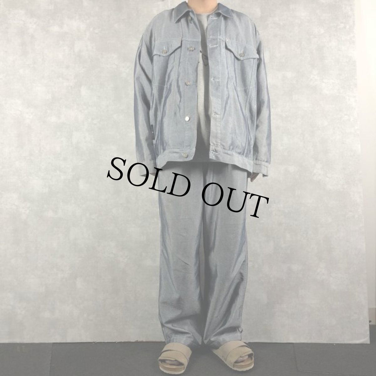 画像4: PUREPLAYAZ JEANS グリッターデニムジャケット&グリッターデニムパンツ SETUP XL (4)