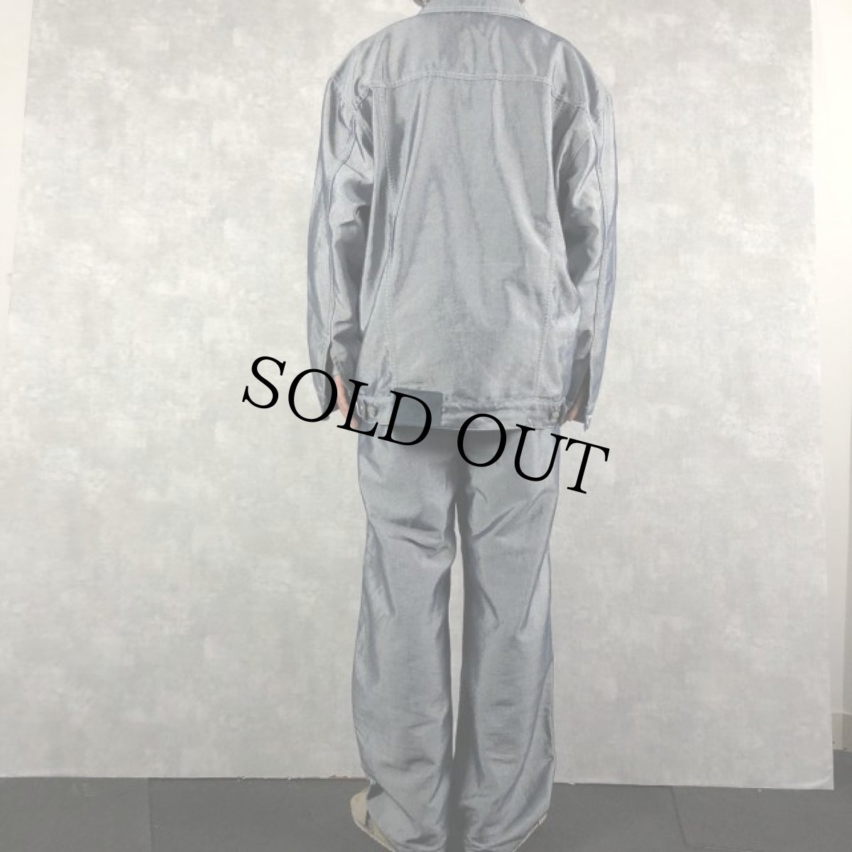 画像6: PUREPLAYAZ JEANS グリッターデニムジャケット&グリッターデニムパンツ SETUP XL (6)