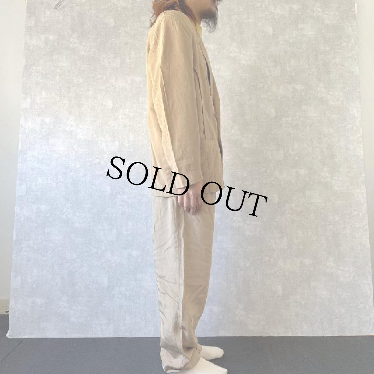 画像3: 80's EURO HELFRI PORTUGAL製 ポリエステル×ビスコース ジャケットセットアップ (3)