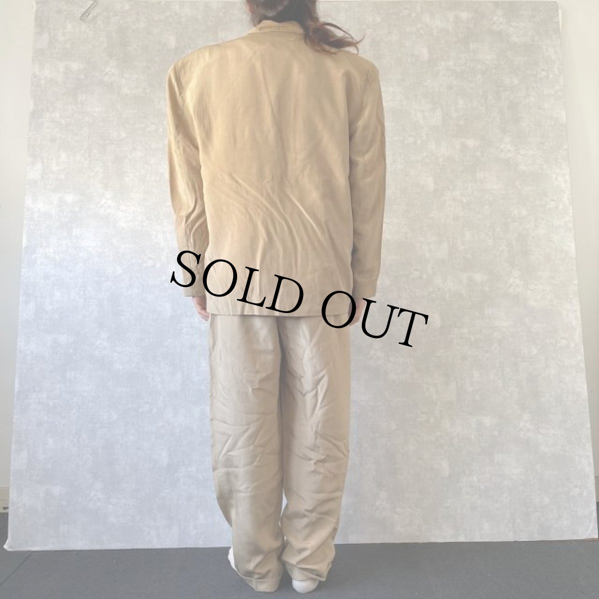 画像4: 80's EURO HELFRI PORTUGAL製 ポリエステル×ビスコース ジャケットセットアップ (4)