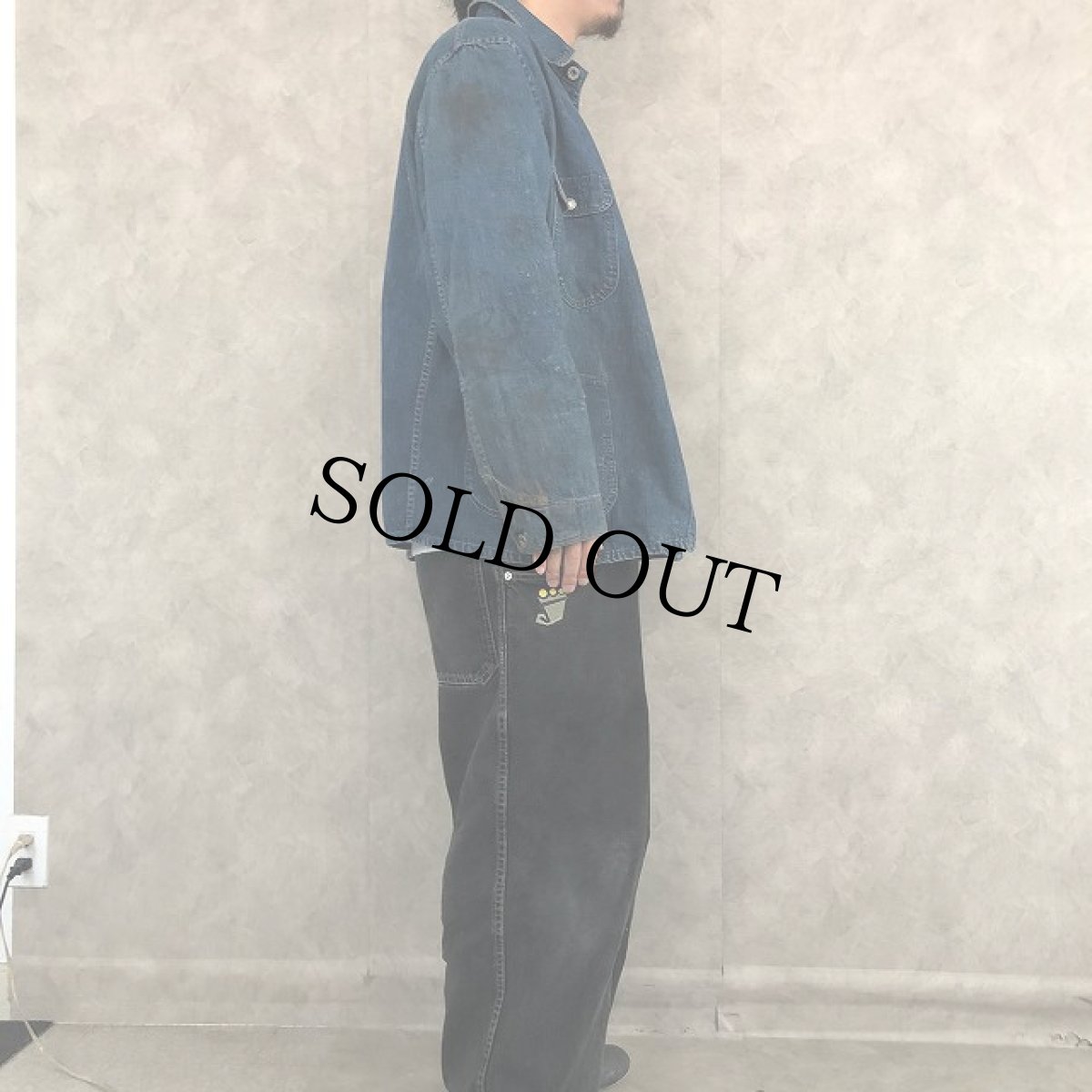 画像3: WWII UNKNOWN DENIM COVERALL? (3)