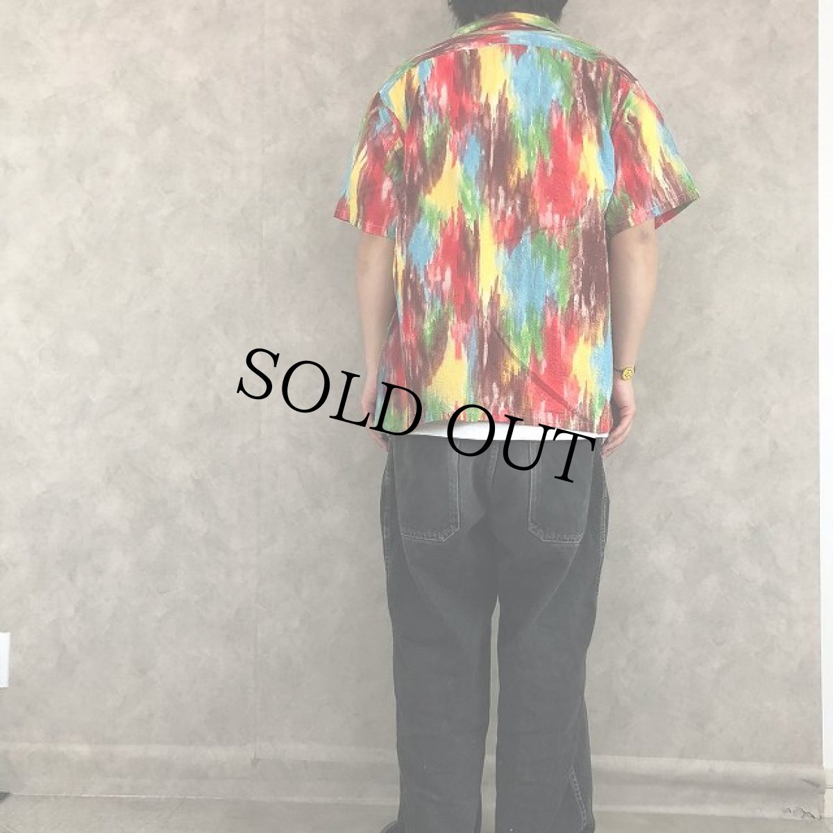 画像4: 50's PENNY'S TOPLIGHT シアサッカーハワイアンシャツ L (4)