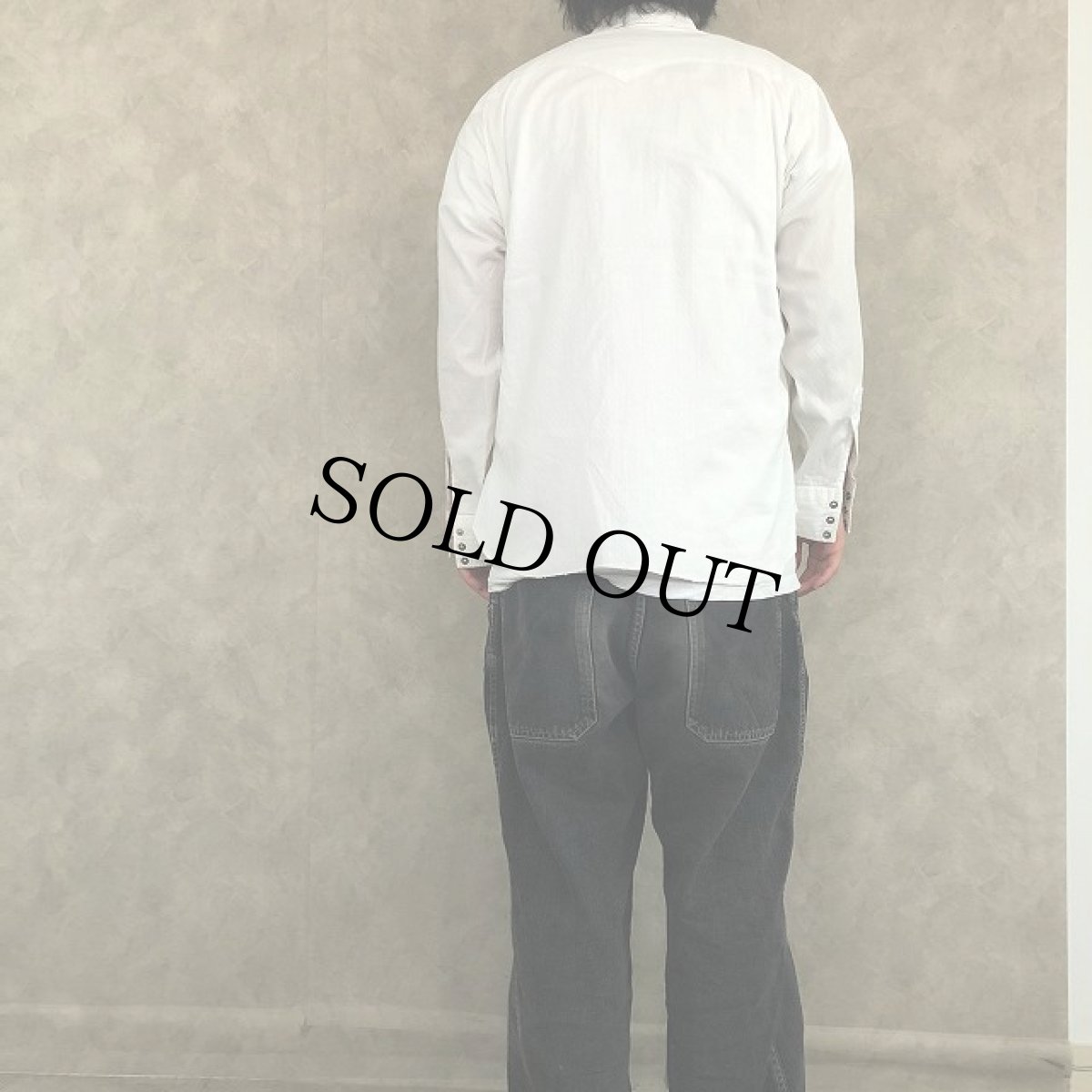 画像4: 60's LEVI'S "saddleman" 柄織りウエスタンシャツ (4)