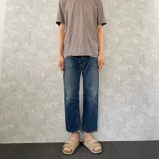 画像2: 60〜70's LEVI'S 501 BIGE デニムパンツ W30 (2)