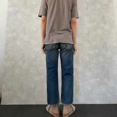 画像4: 60〜70's LEVI'S 501 BIGE デニムパンツ W30 (4)