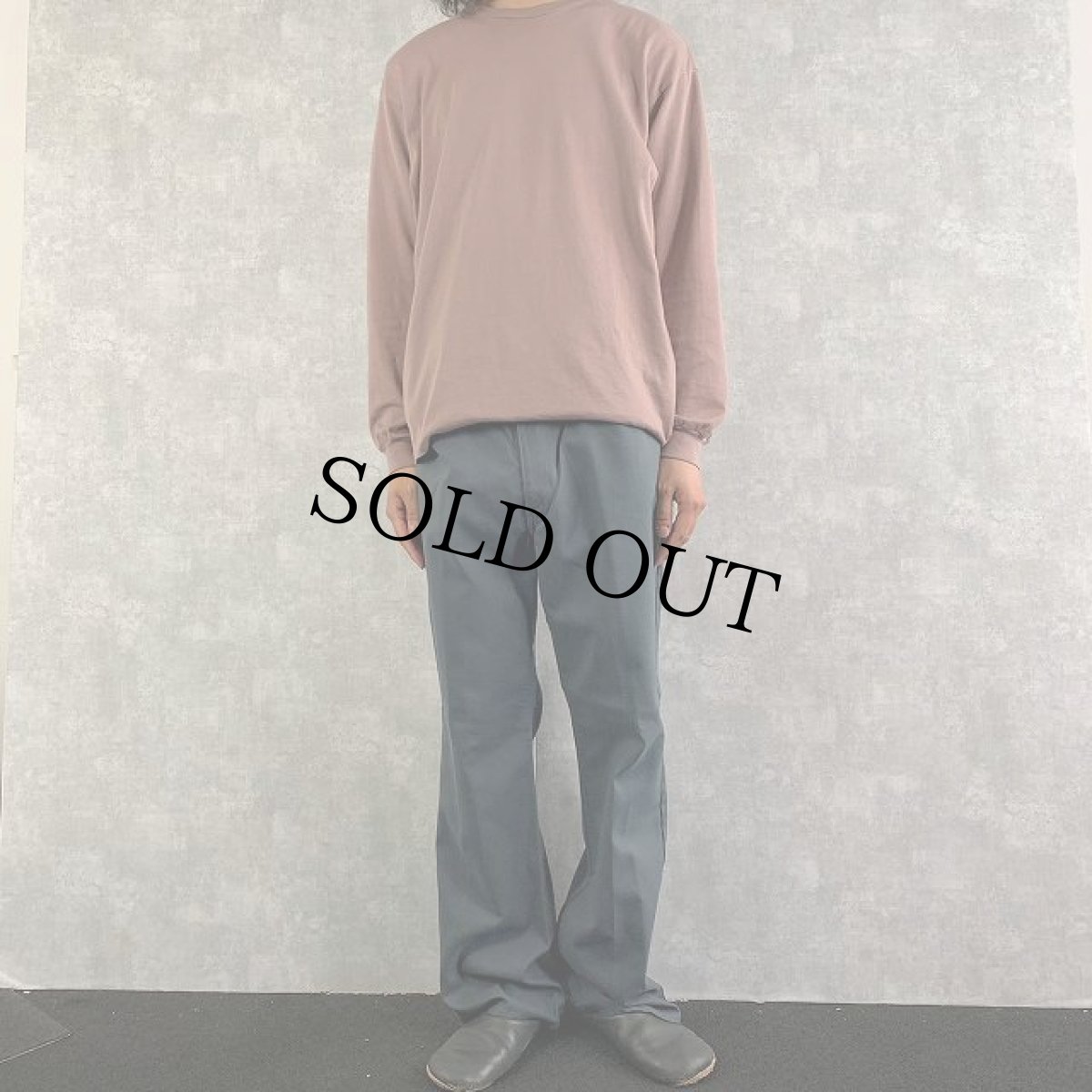 画像2: 70's LEVI'S BIGE "STA-PREST" PANTS グレー W38 (2)