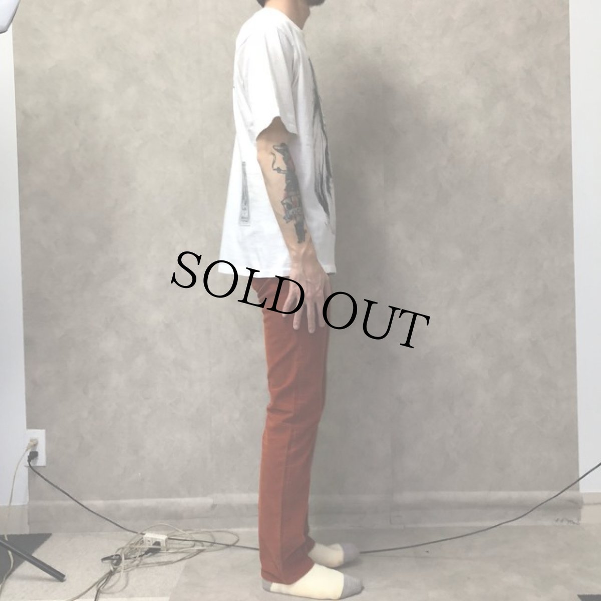 画像6: 90's VIOLENT GRIND USA製 グラフィックプリントTシャツ M (6)