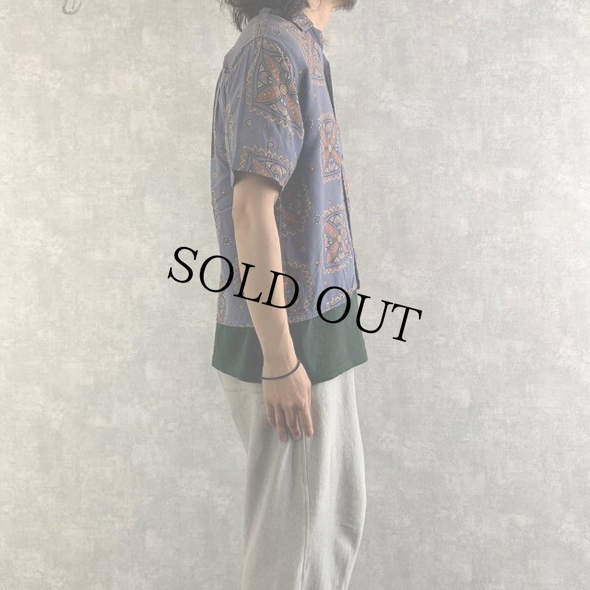 画像4: 60's USA製 PILGRIM オールオーバーパターン レーヨンアロハシャツ M (4)