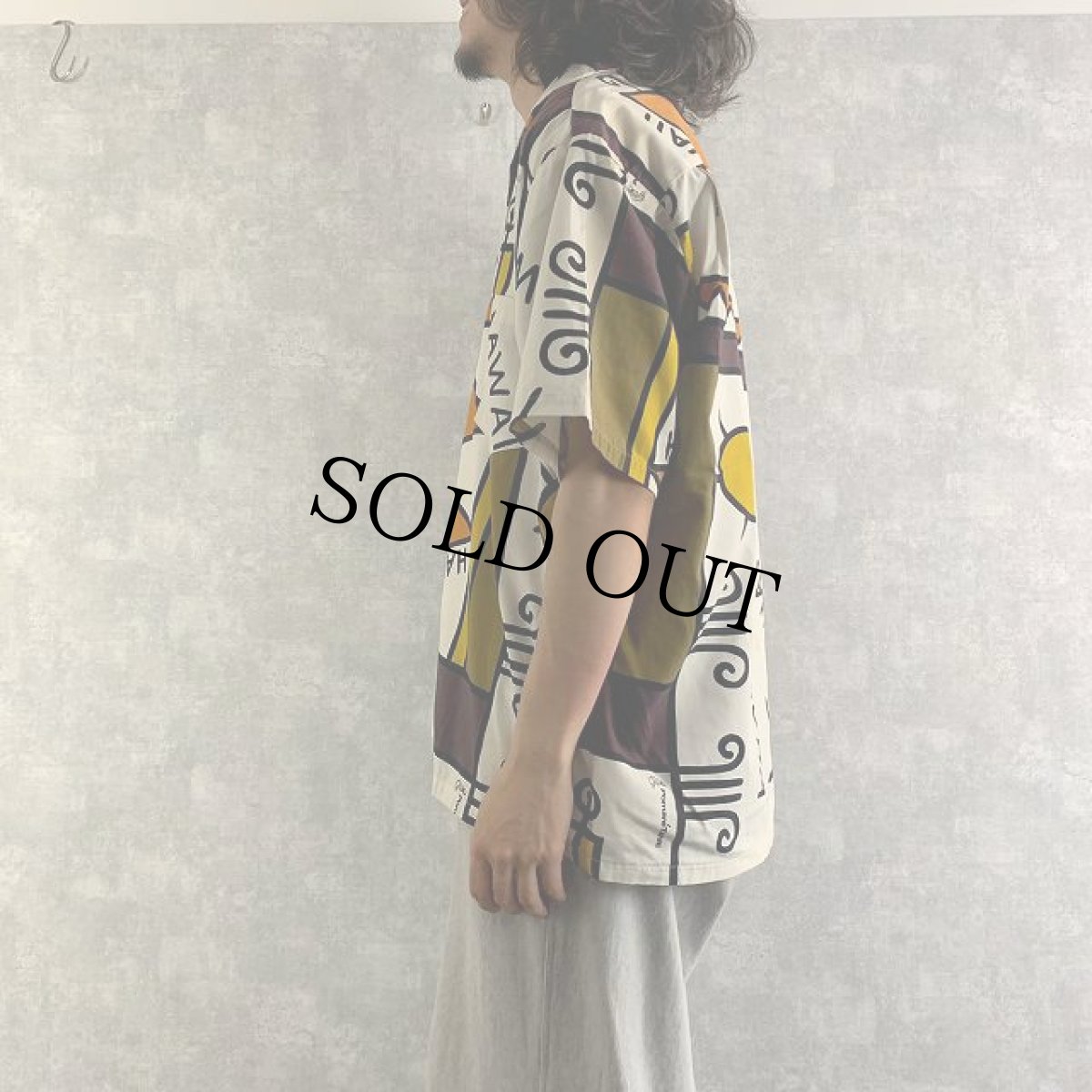 画像4: 70's Hawaiian Paradis "Pomare Tahiti" 総柄 コットンアロハシャツ (4)