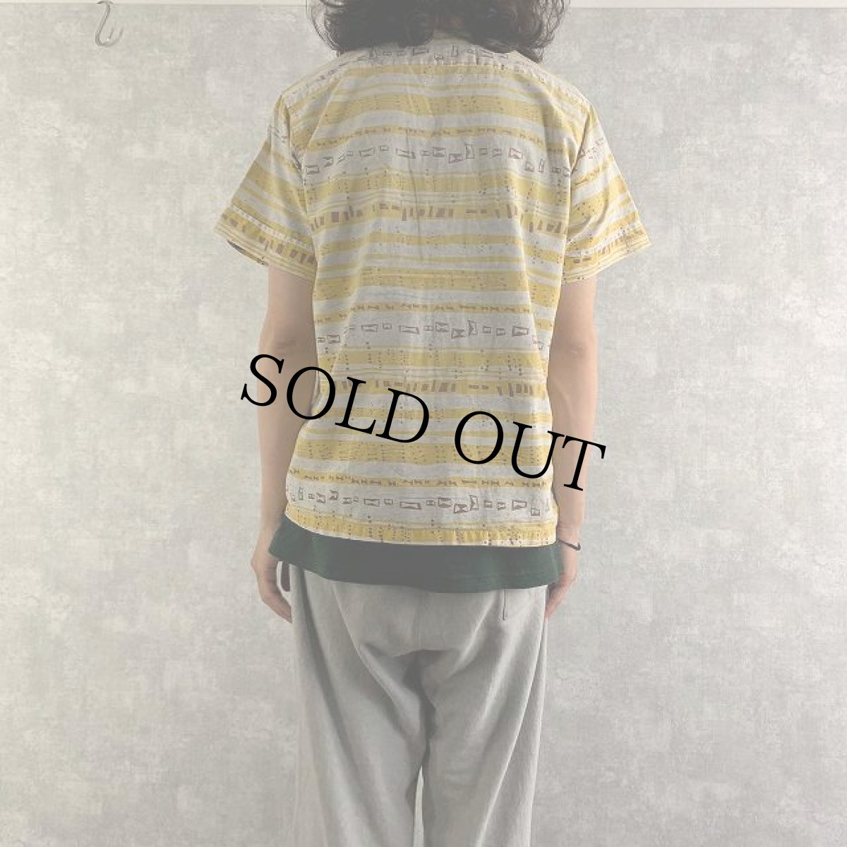 画像5: 50's PENNEY'S TOPFLIGHT アトミック柄 コットンアロハシャツ M (5)