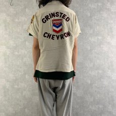 画像5: 60's CALIFORNIA Golden Gate "GRINSTED CHEVRON"  チェーンステッチ レーヨンボーリングシャツ (5)