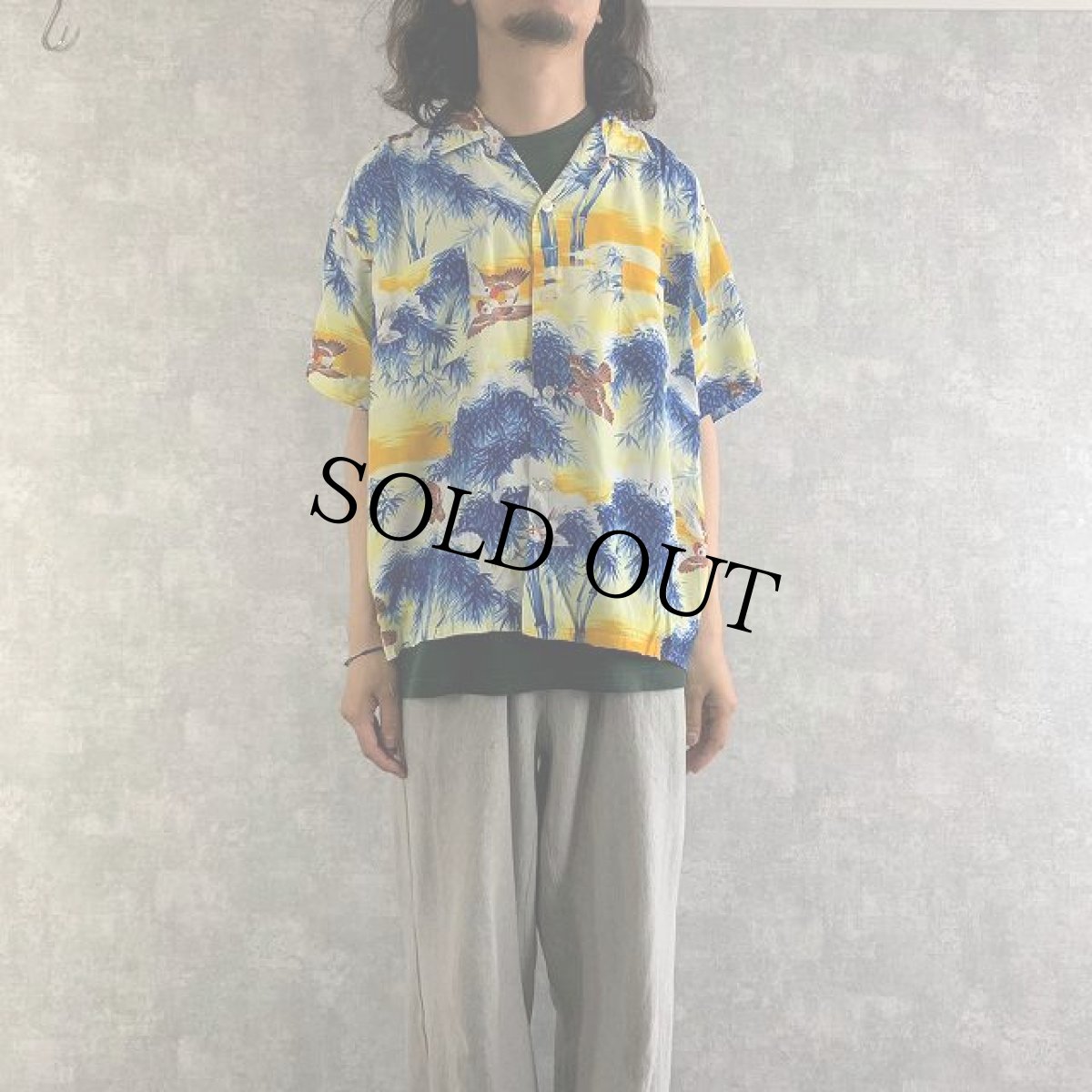 画像3: 60's JAPAN製 PENNEY'S オリエンタル柄 レーヨンアロハシャツ XL (3)