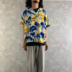 画像3: 60's JAPAN製 PENNEY'S オリエンタル柄 レーヨンアロハシャツ XL (3)