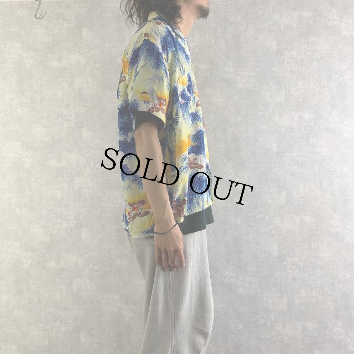 画像4: 60's JAPAN製 PENNEY'S オリエンタル柄 レーヨンアロハシャツ XL (4)