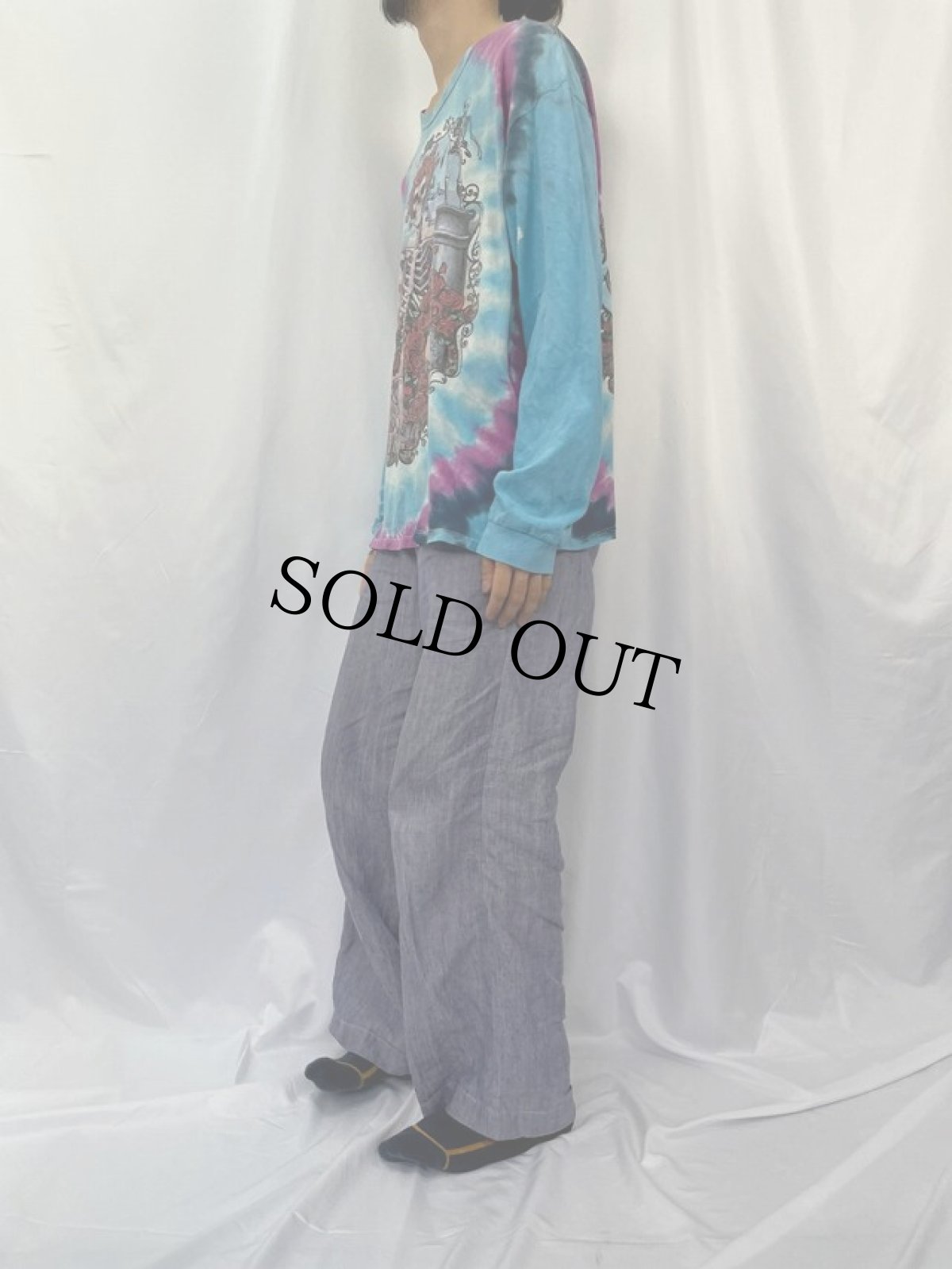 画像3: 90's LIQUID BLUE "GRATEFUL DEAD" タイダイロックバンドロンT (3)