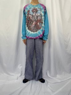 画像2: 90's LIQUID BLUE "GRATEFUL DEAD" タイダイロックバンドロンT (2)