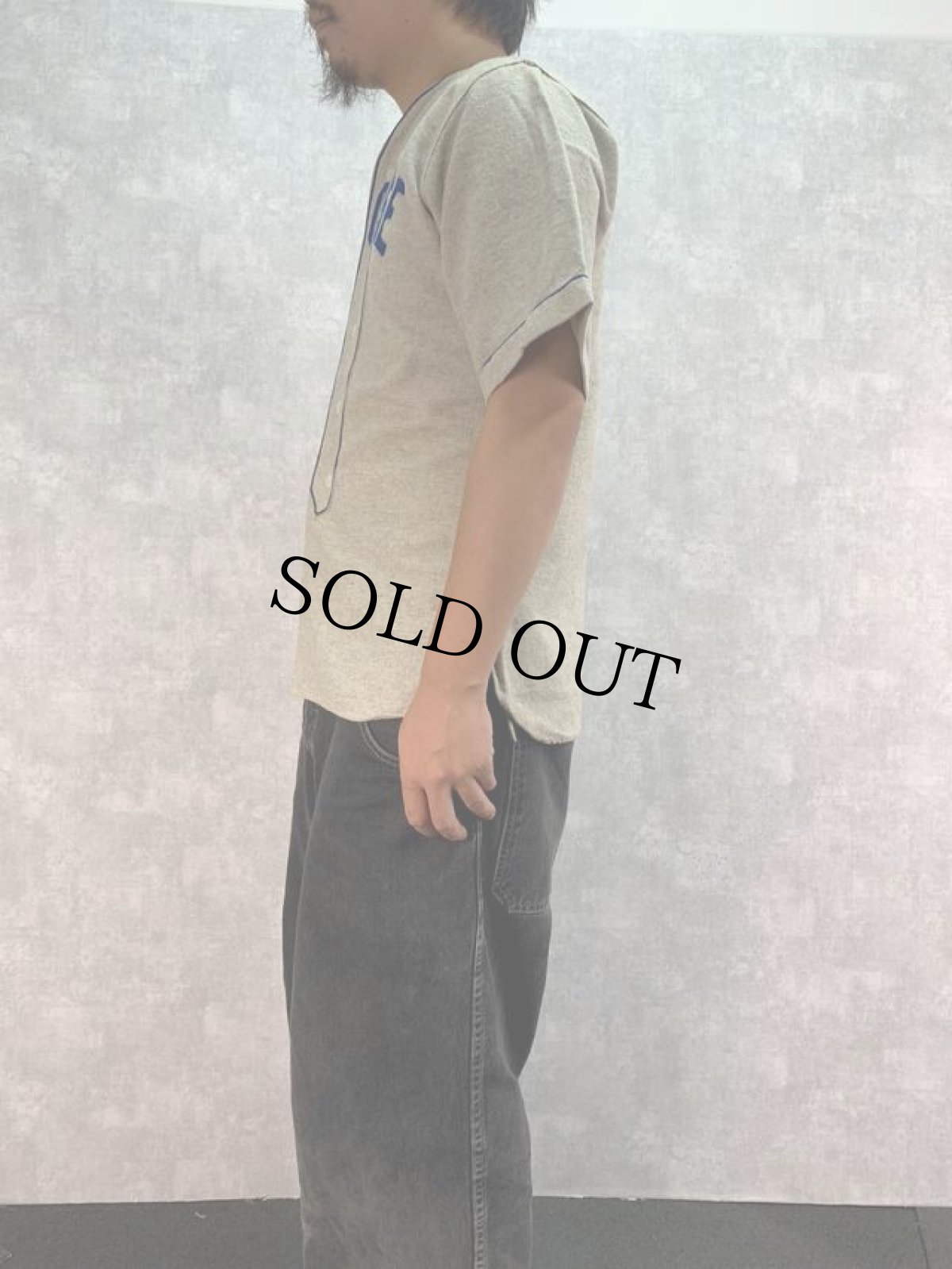 画像3: 50's "MOOSE" ウールベースボールシャツ 34 (3)