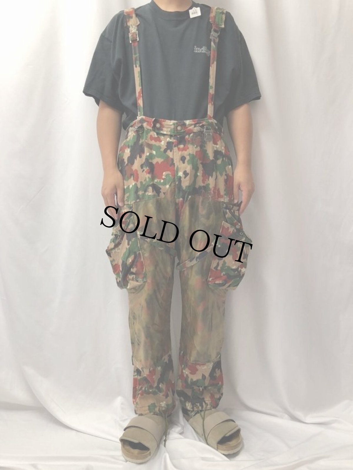 画像2: スイス軍 M70 アルペンカモ オーバーオール W37 (2)