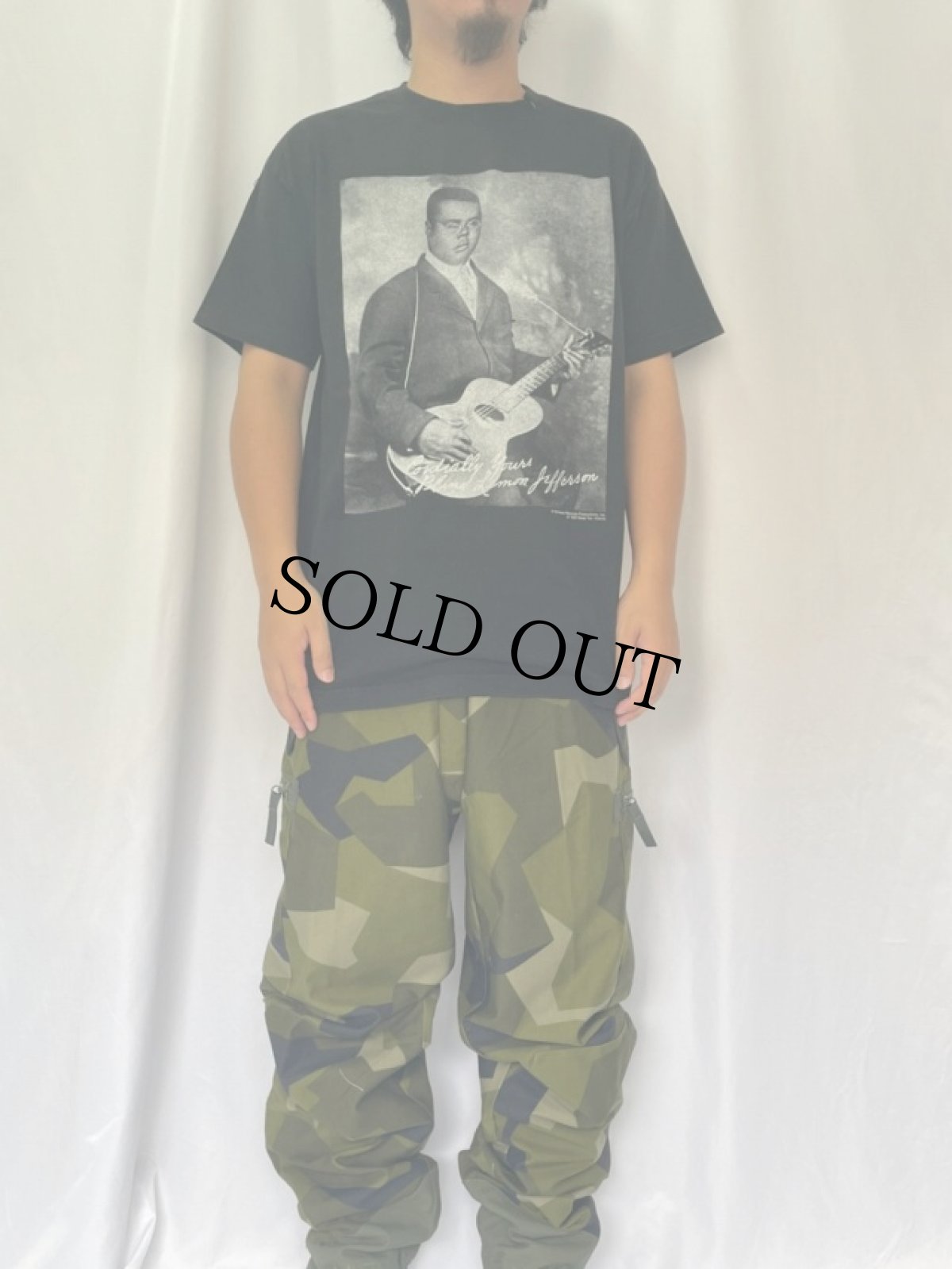 画像2: 90's Blind Lemon Jefferson ブルースシンガー プリントTシャツ (2)