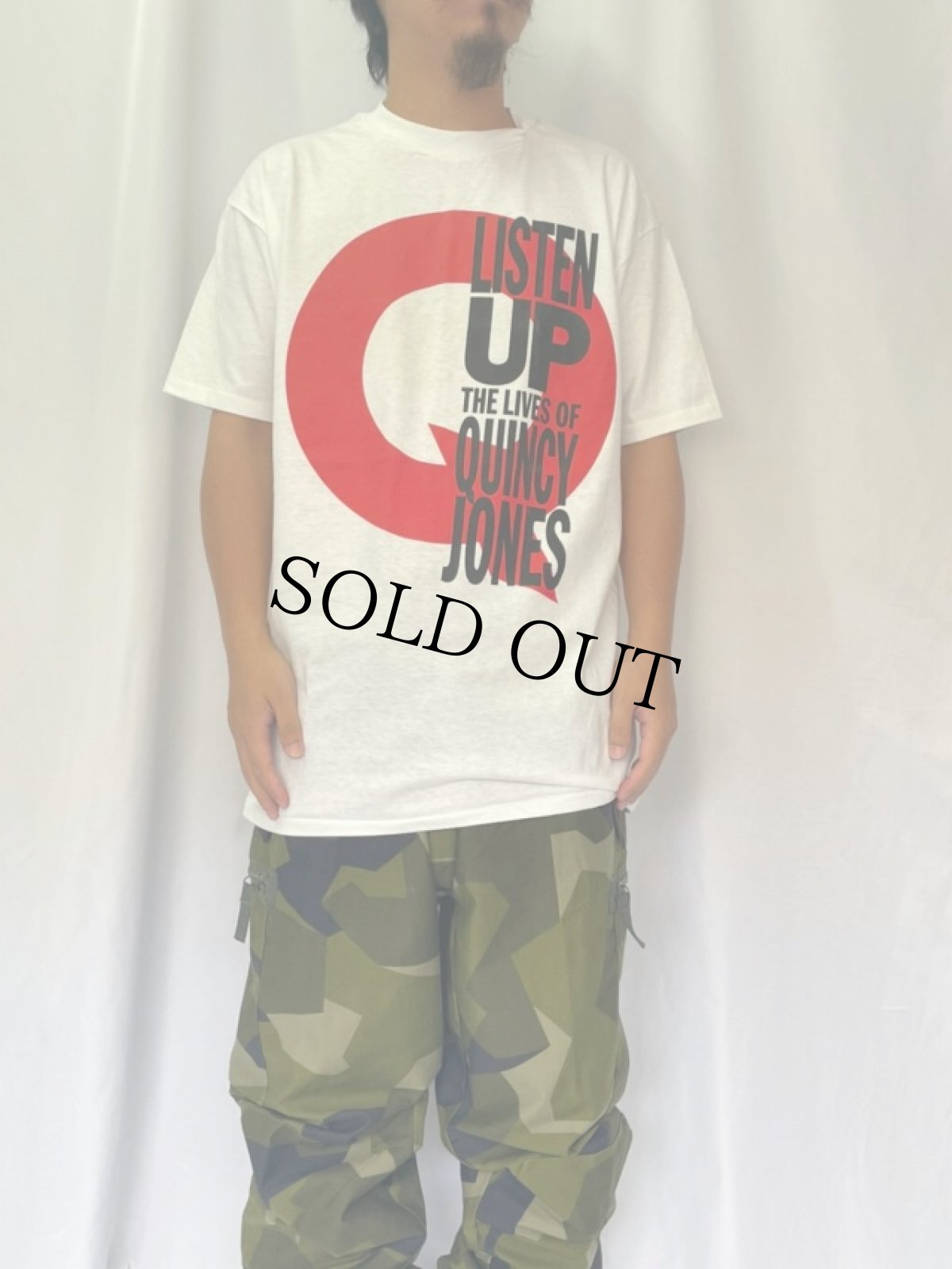 画像2: 90's QUINCY JONES USA製 ジャズミュージシャン ドキュメンタリー映画Tシャツ DEADSTOCK XL (2)