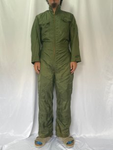 画像2: 40's U.S.NAVY ナイロンフライトスーツ 38 MEDIUM (2)