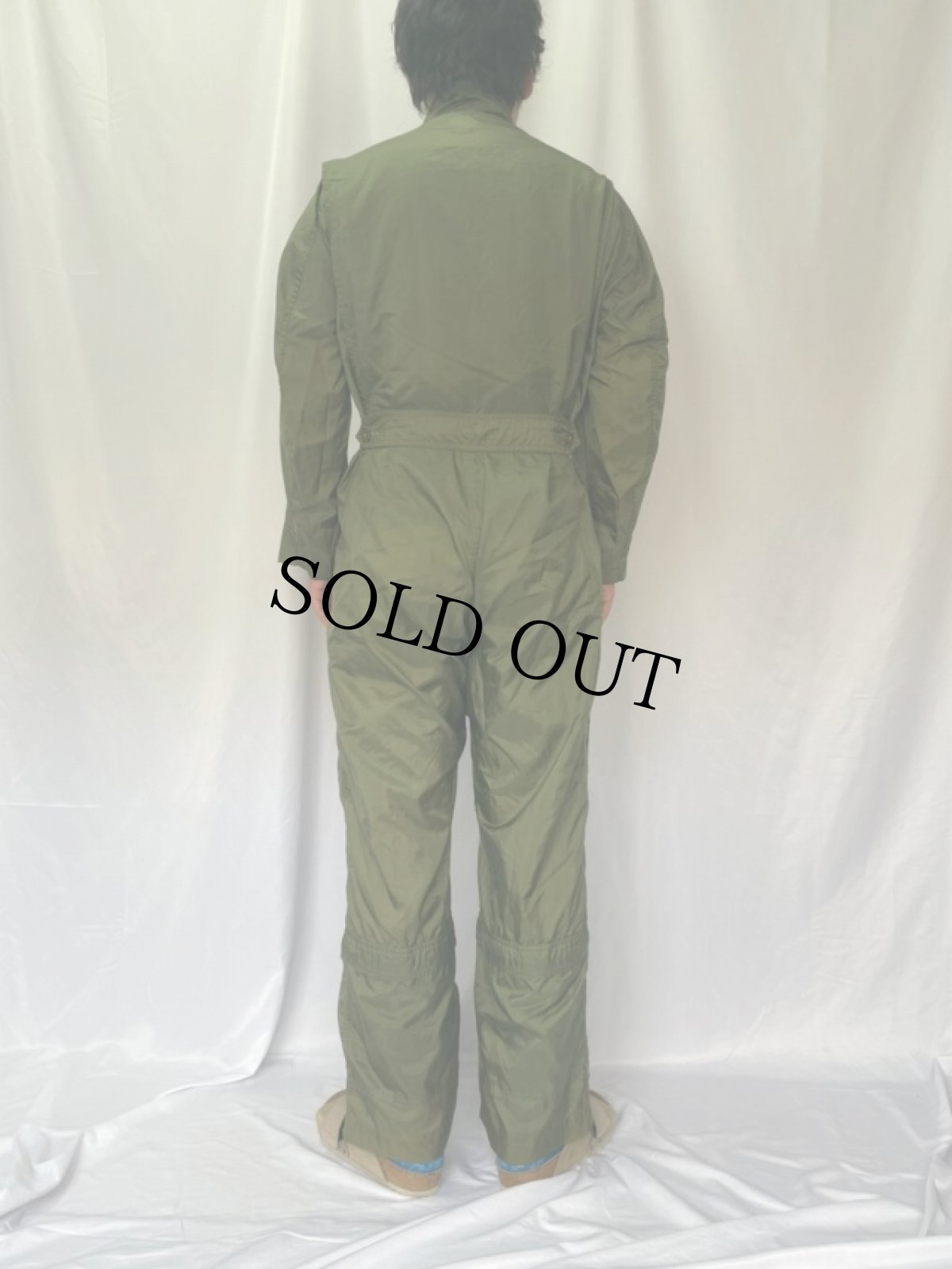 画像4: 40's U.S.NAVY ナイロンフライトスーツ 38 MEDIUM (4)