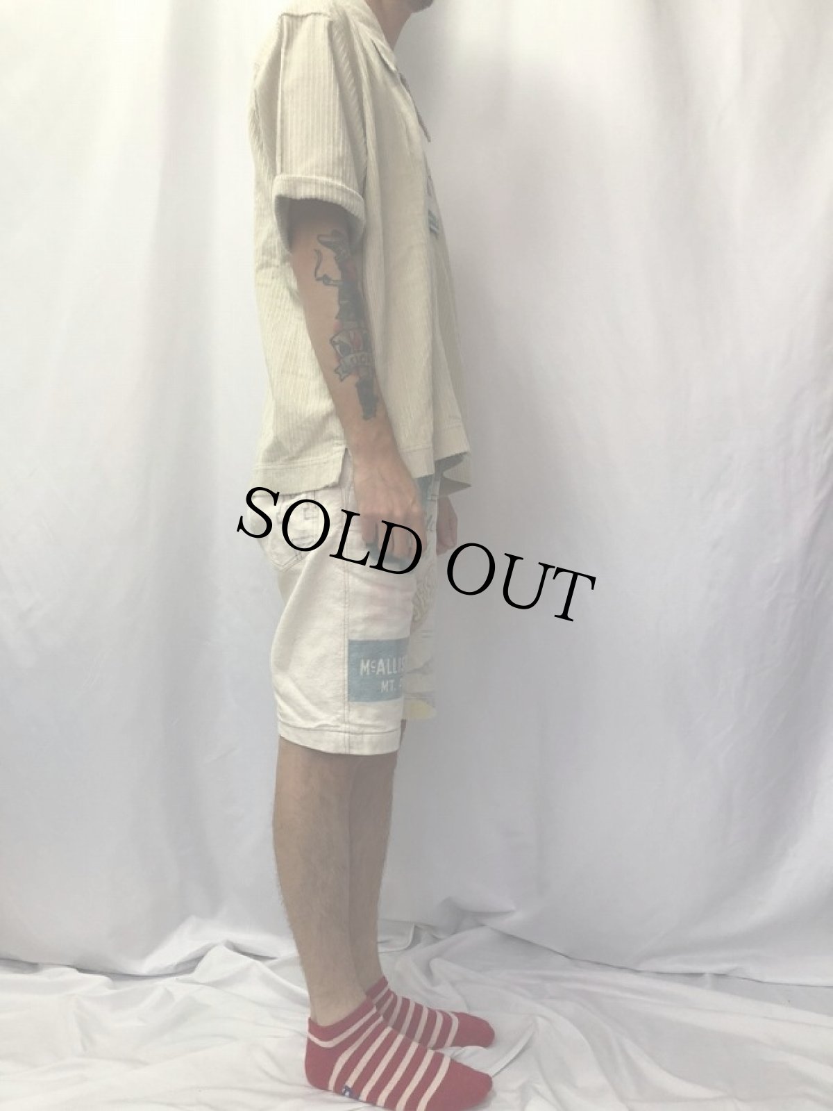 画像3: Levi's SILVER TAB 紙タグ付き コーデュロイ 半袖ZIPシャツ L DEADSTOCK (3)