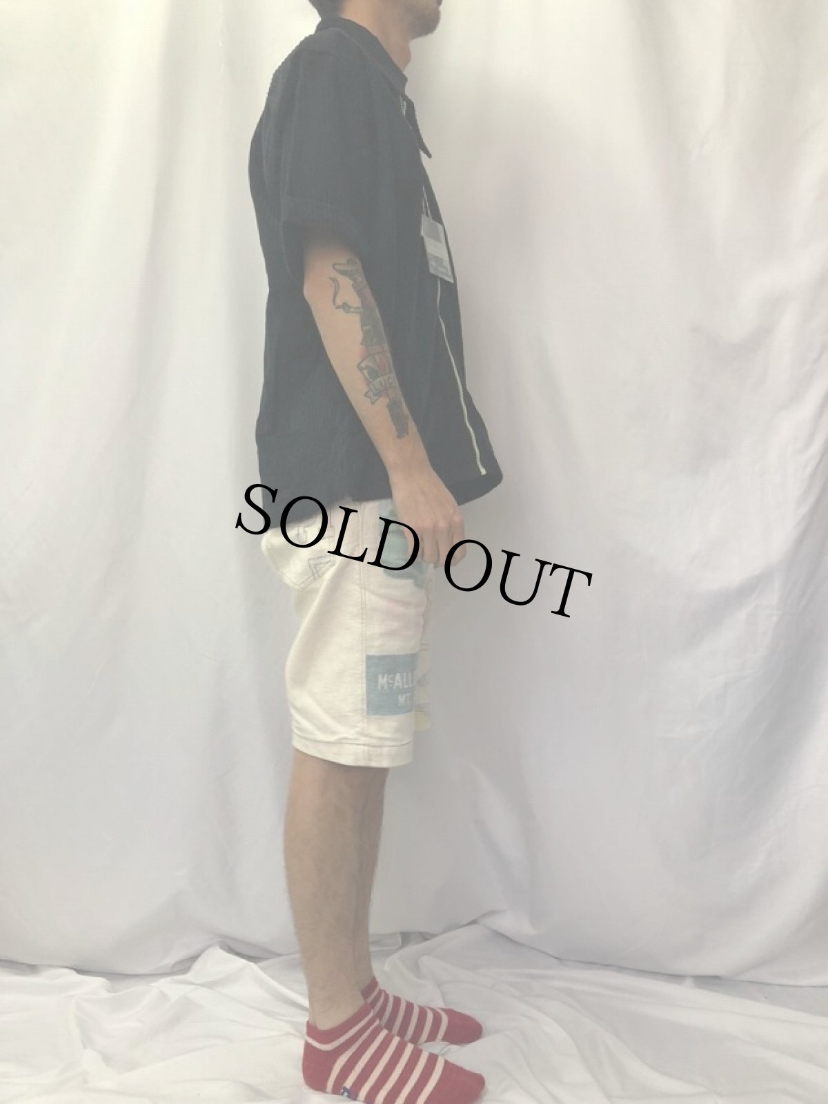 画像3: Levi's SILVER TAB 紙タグ付き コーデュロイ 半袖ZIPシャツ L DEADSTOCK (3)