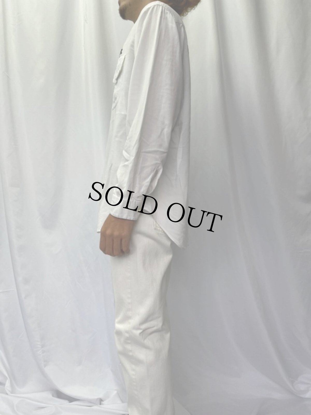 画像4: 60's NAT NAST チェーンステッチ WASHABLE コットンレーヨン 長袖ボーリングシャツ (4)