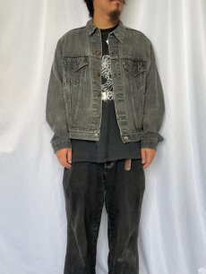 画像2: 80's Levi's 70506-0259 USA製 ブラックデニムジャケット 46R (2)