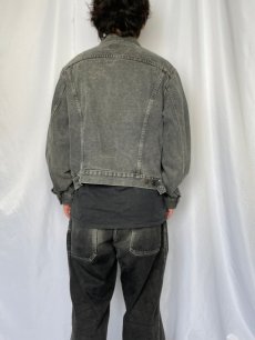 画像4: 80's Levi's 70506-0259 USA製 ブラックデニムジャケット 46R (4)