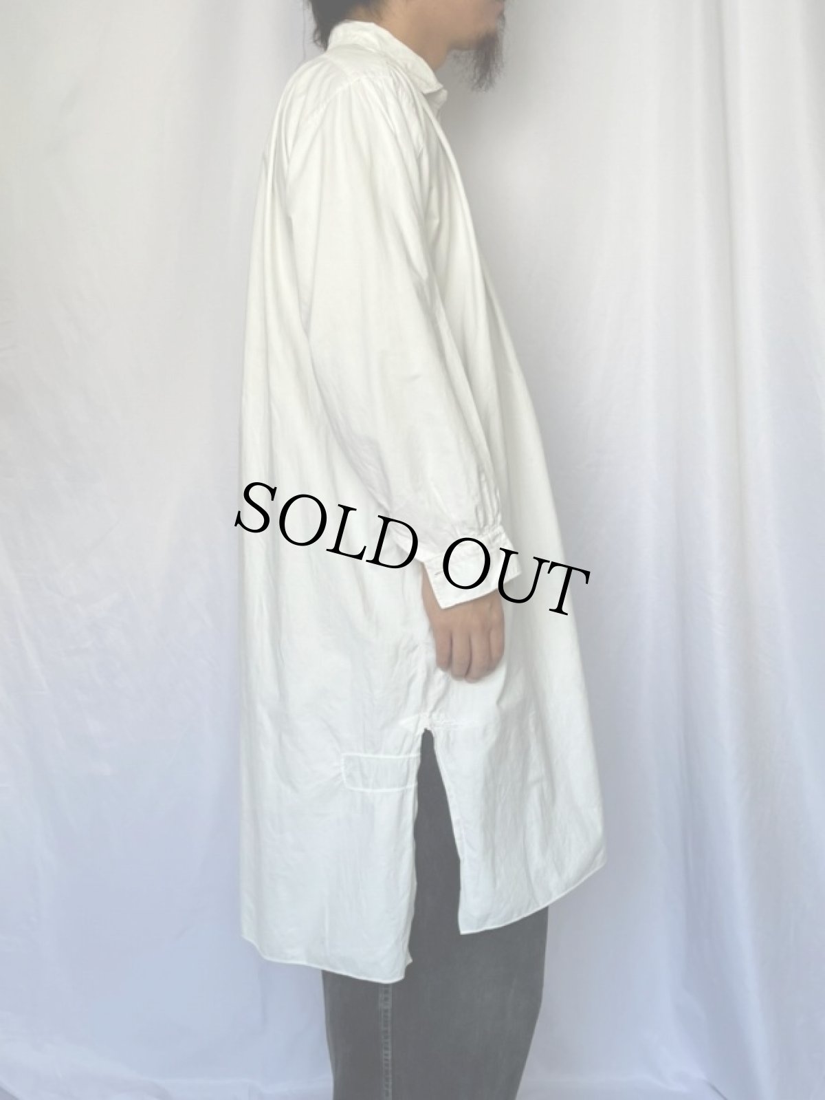 画像3: 20's〜30's French コットンスモックシャツ (3)