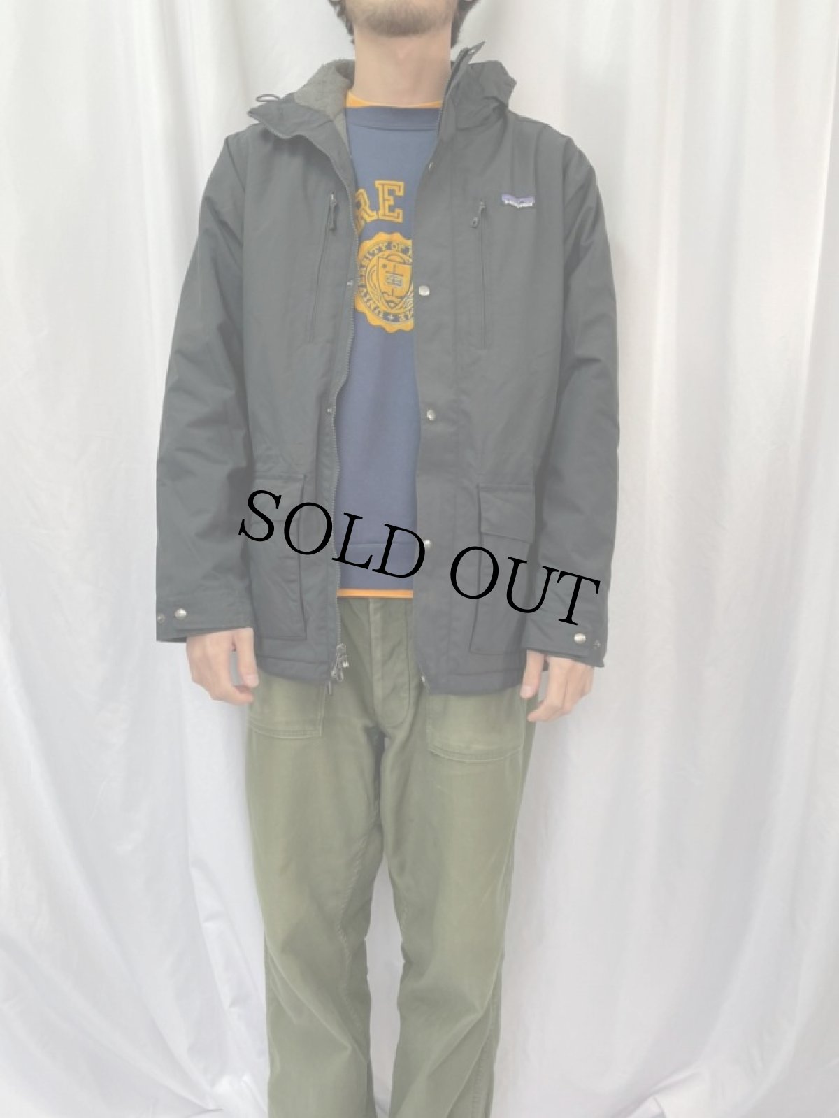 画像2: Patagonia イスマスパーカージャケット ブラック S (2)