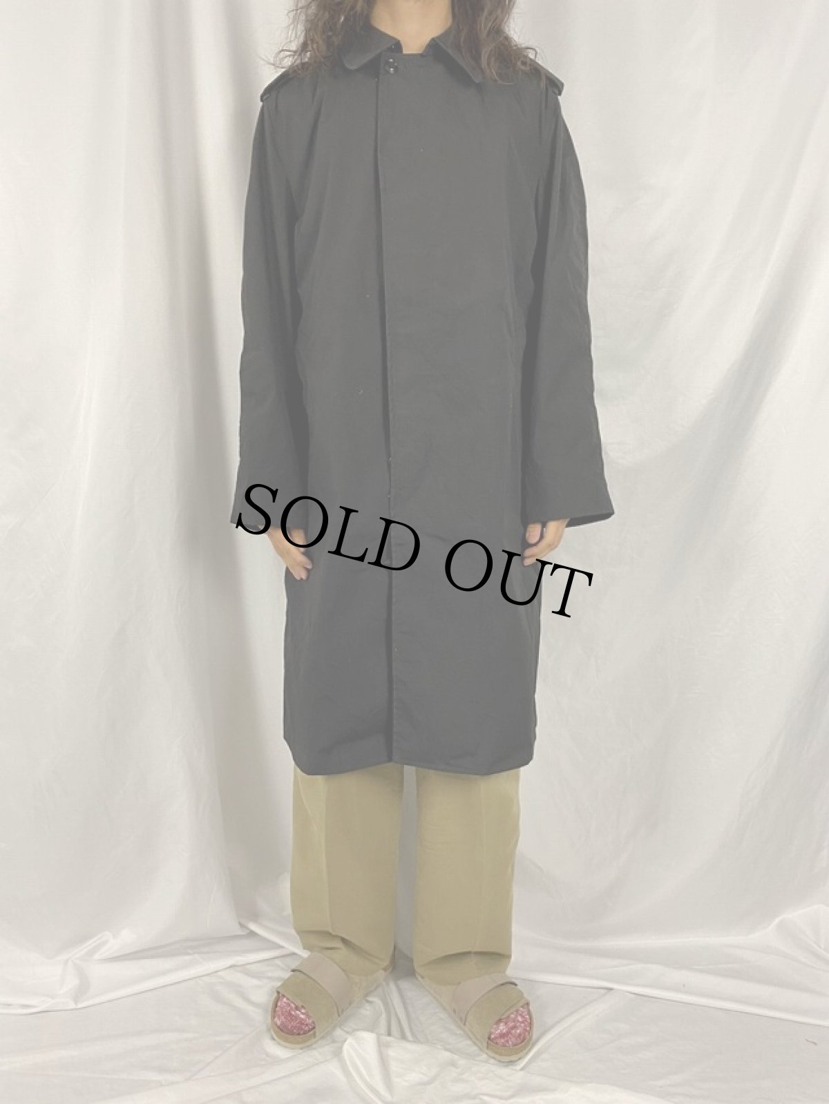 画像2: 80's U.S.AIR FORCE ALL WEATHER COAT BLACK 38R (2)