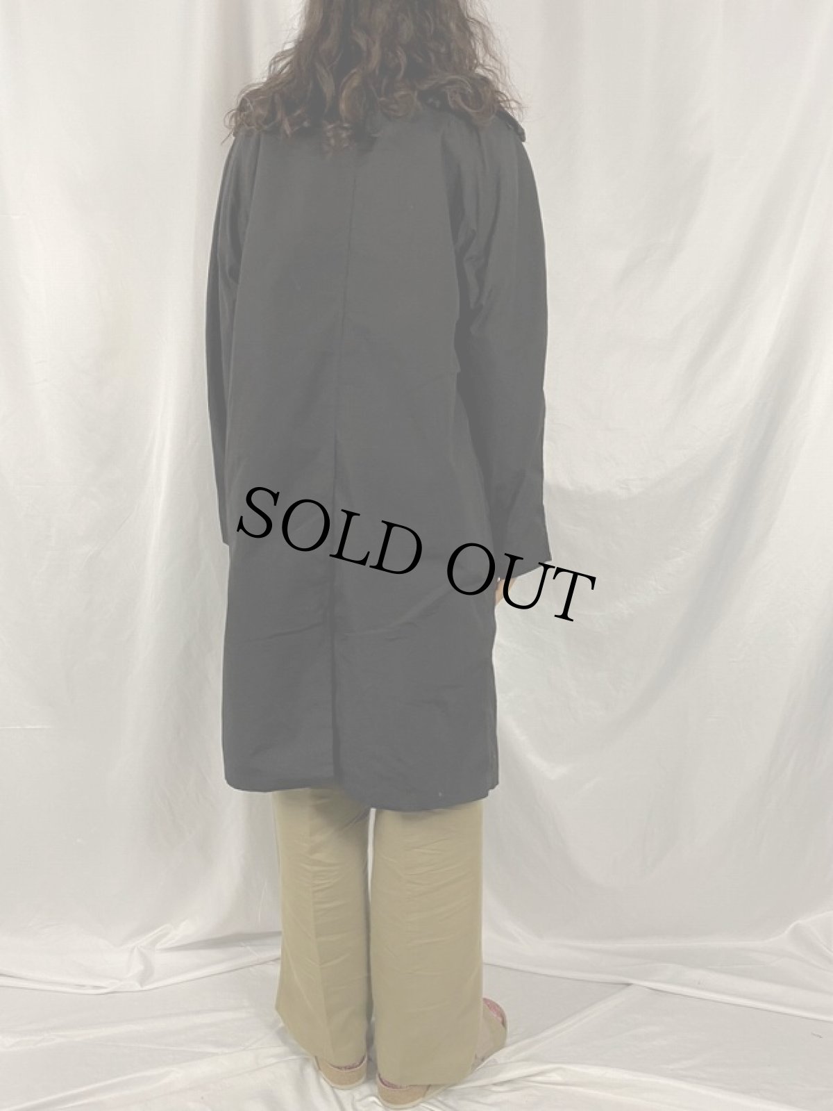 画像4: 80's U.S.AIR FORCE ALL WEATHER COAT BLACK 38R (4)