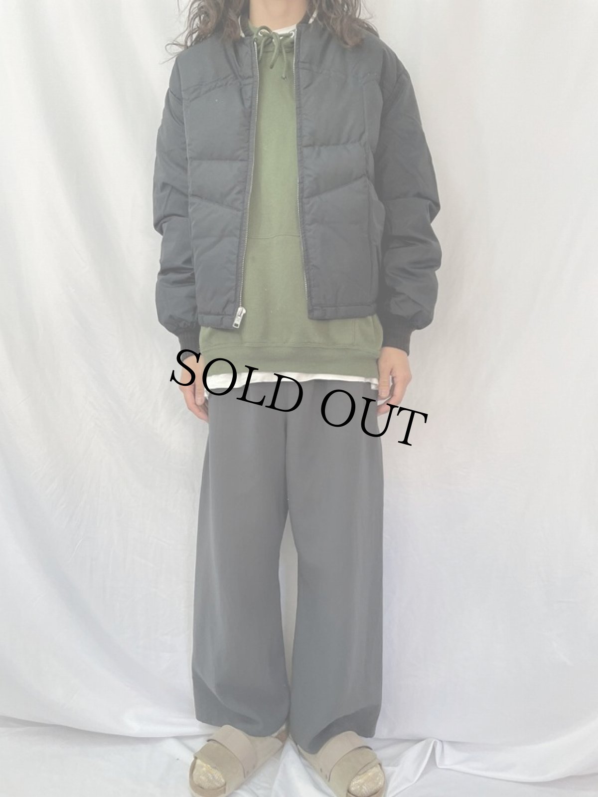 画像2: 70's COMFY USA製 キルティングダウンベスト (2)