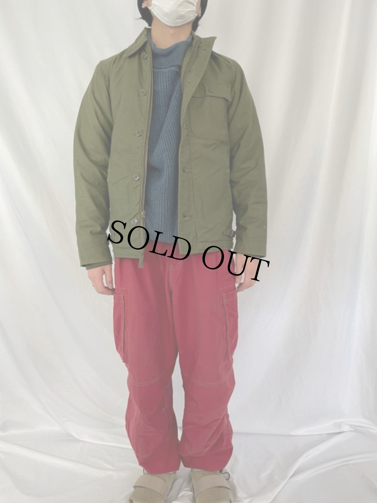 画像2: 80's U.S.NAVY A-2 デッキジャケット DEADSTOCK SAMLL (2)