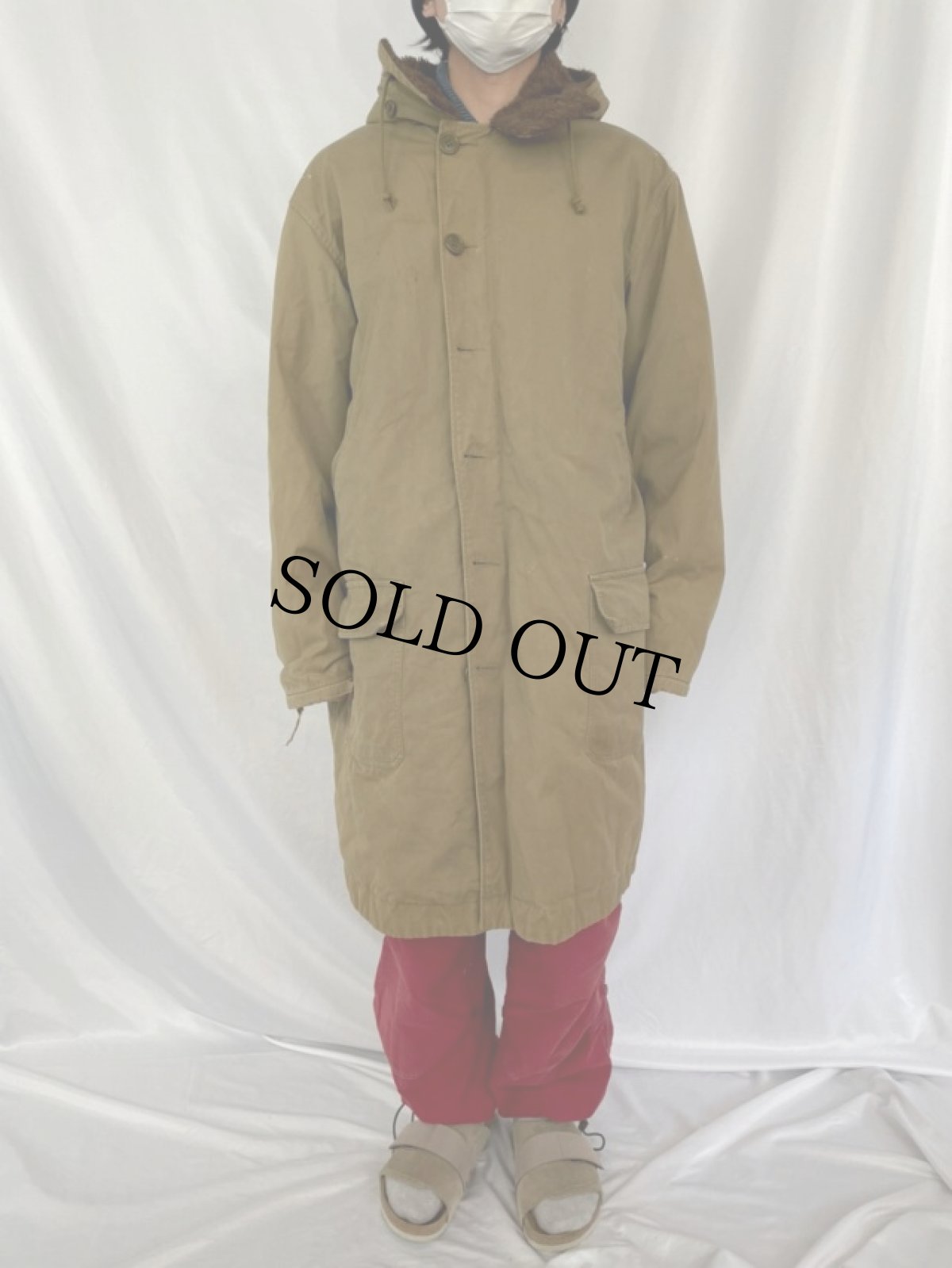 画像2: 【SALE】 40's U.S.ARMY M-41 アルパカライナー オーバーコート (2)