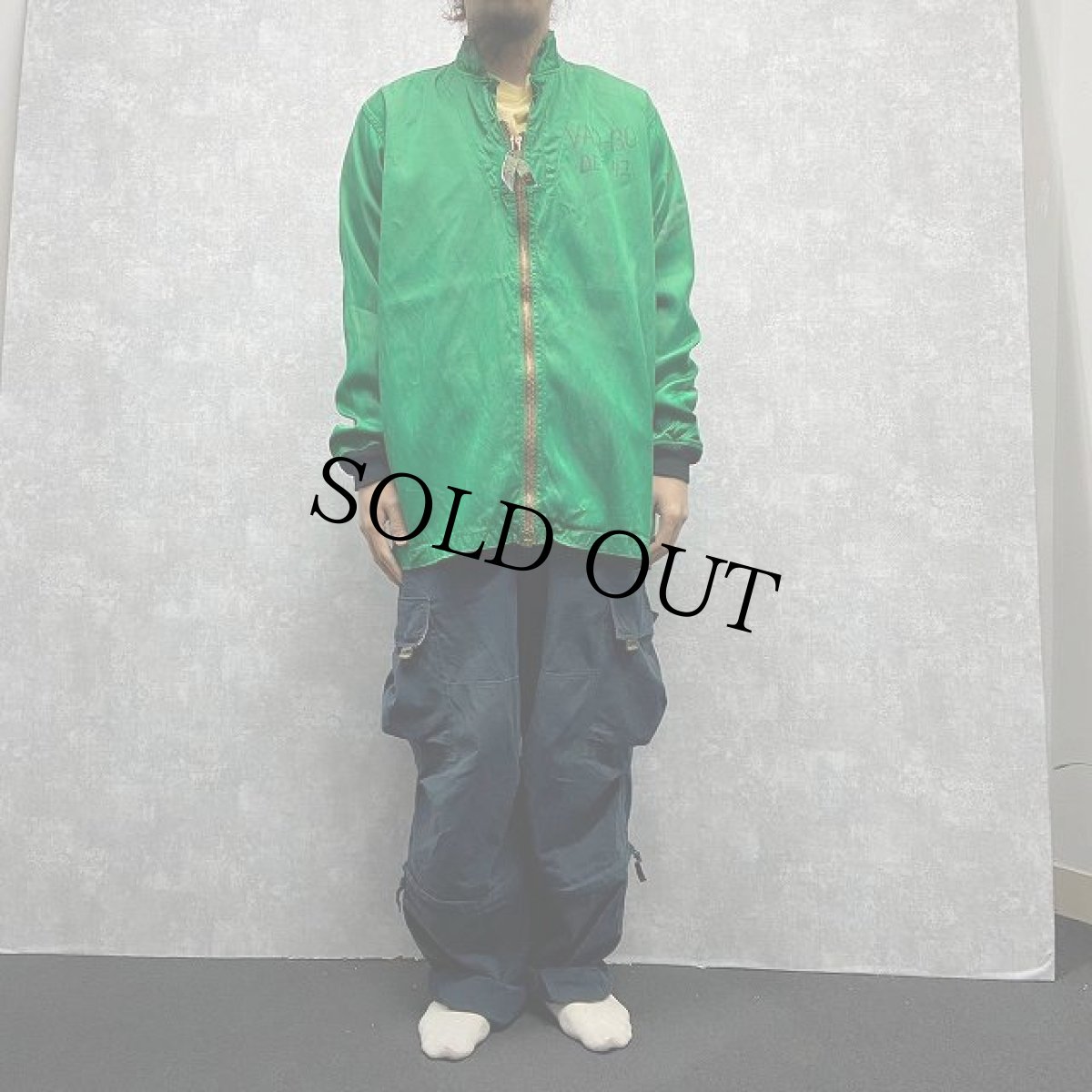 画像3: 60's U.S.NAVY Flight Deck Summer Jacket Green (3)