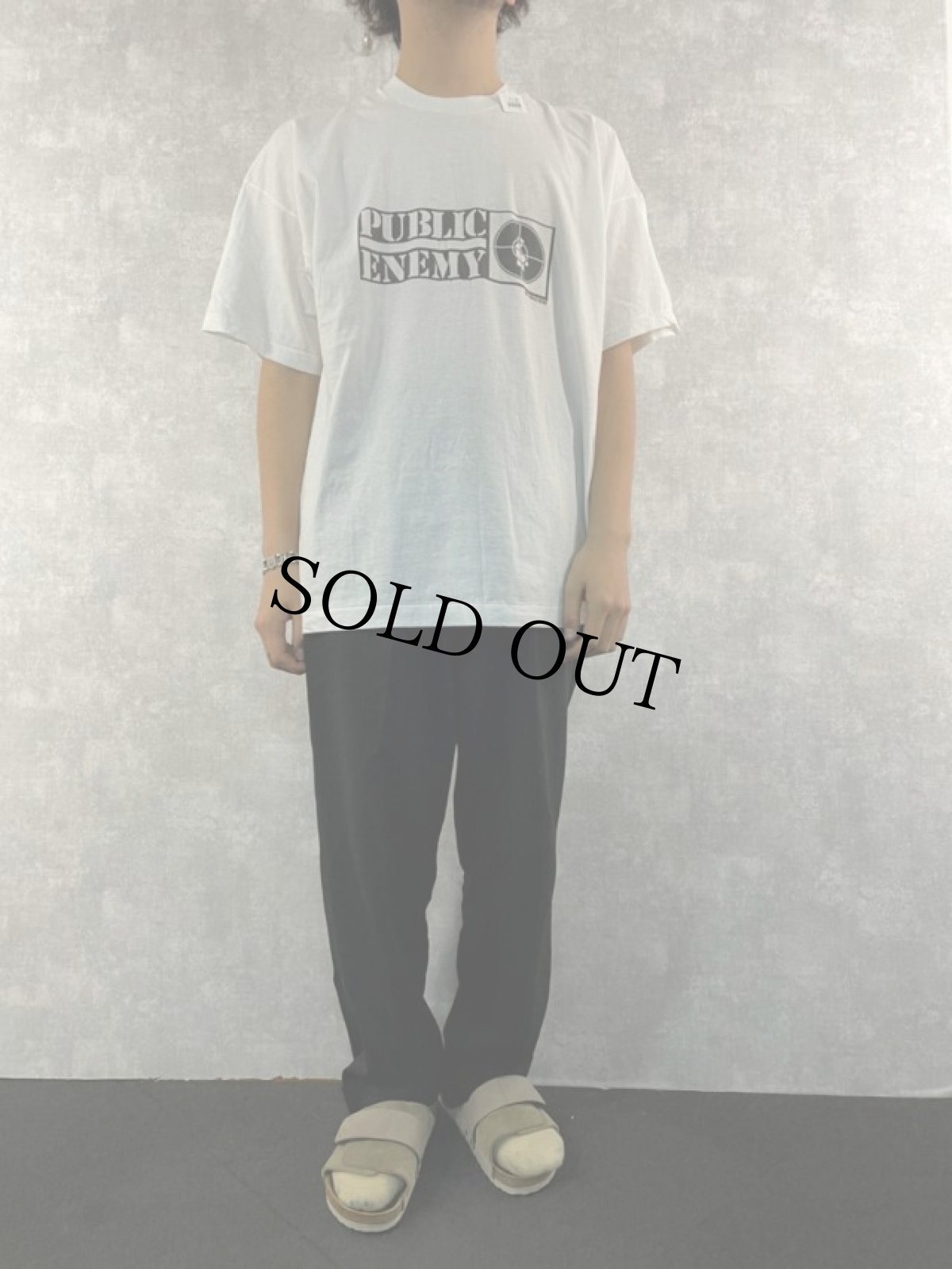 画像2: 90's PUBLIC ENEMY USA製 ヒップホップTシャツ XXL (2)