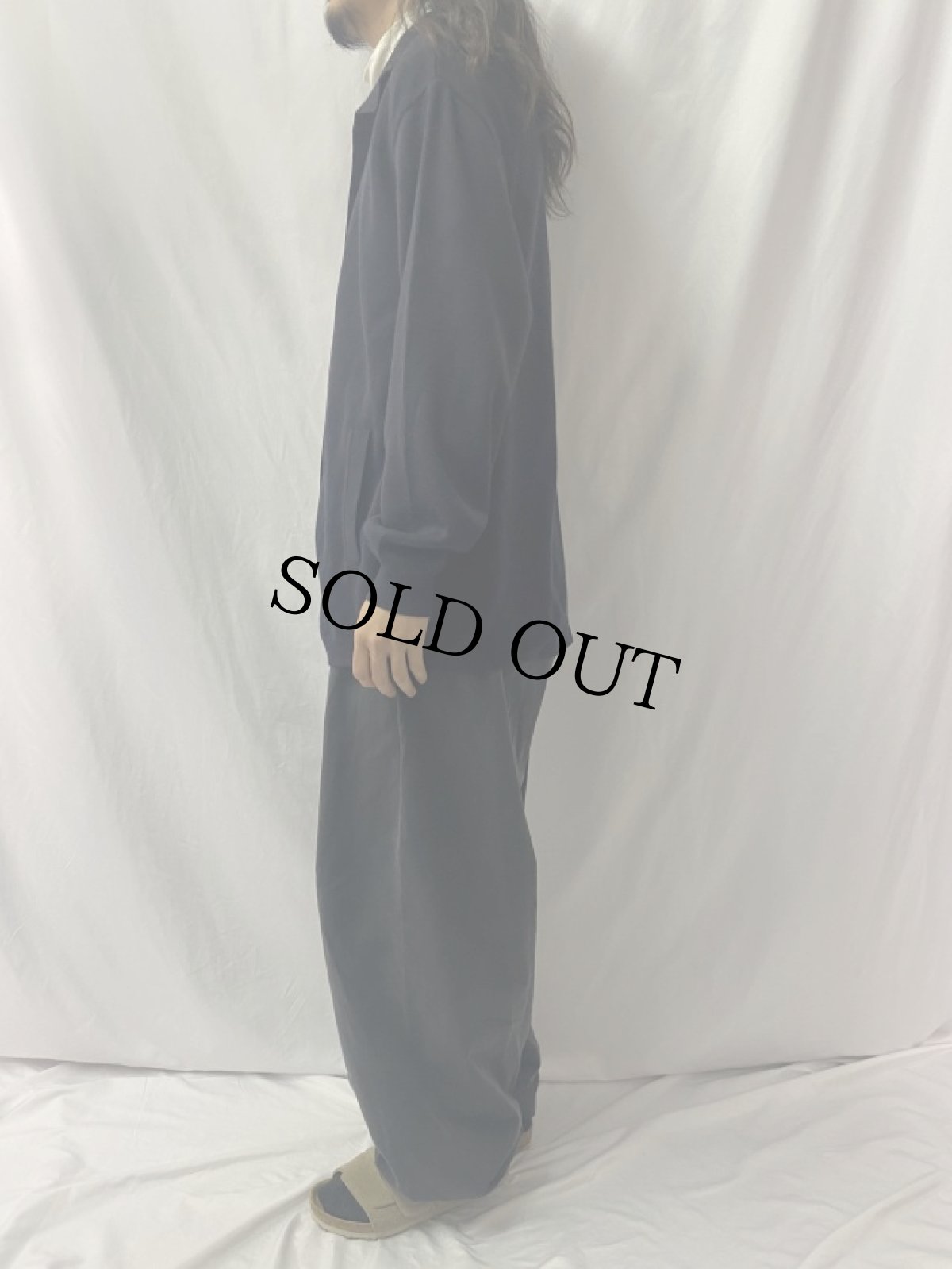 画像3: 90's Burberrys ロゴ刺繍 ニットジップジャケット NAVY 8 (3)