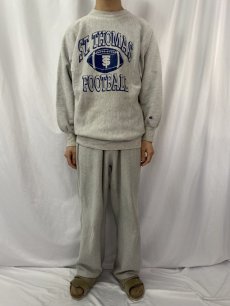 画像2: 90's Champion REVERSE WEAVE USA製 "ST. THOMAS FOOTBALL" スウェット XXL (2)