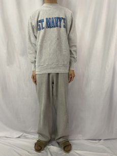 画像2: 90's Champion REVERSE WEAVE USA製 "ST.MARY'S" スウェット L (2)