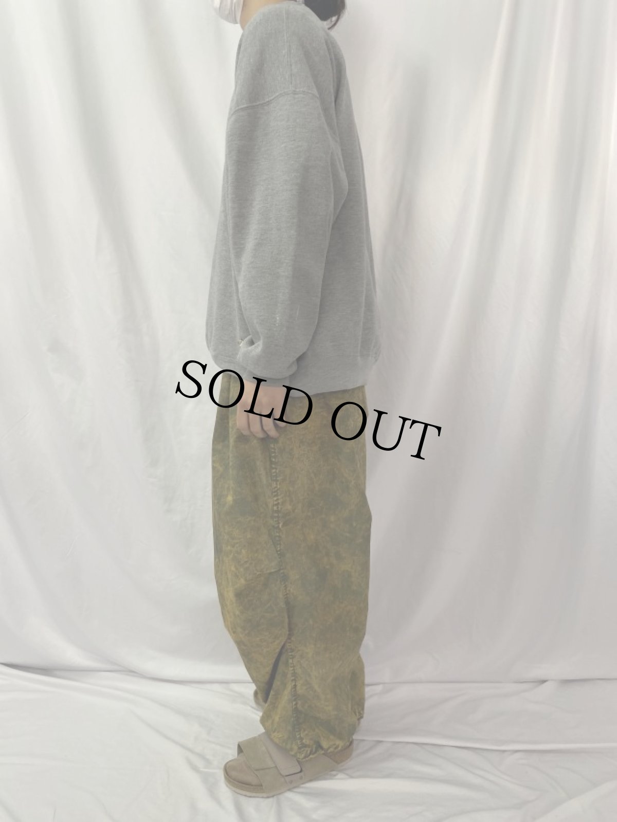 画像3: 70's U.S.ARMY 後染め×ケミカルウォッシュ オーバーパンツ LARGE-REGULAR (3)