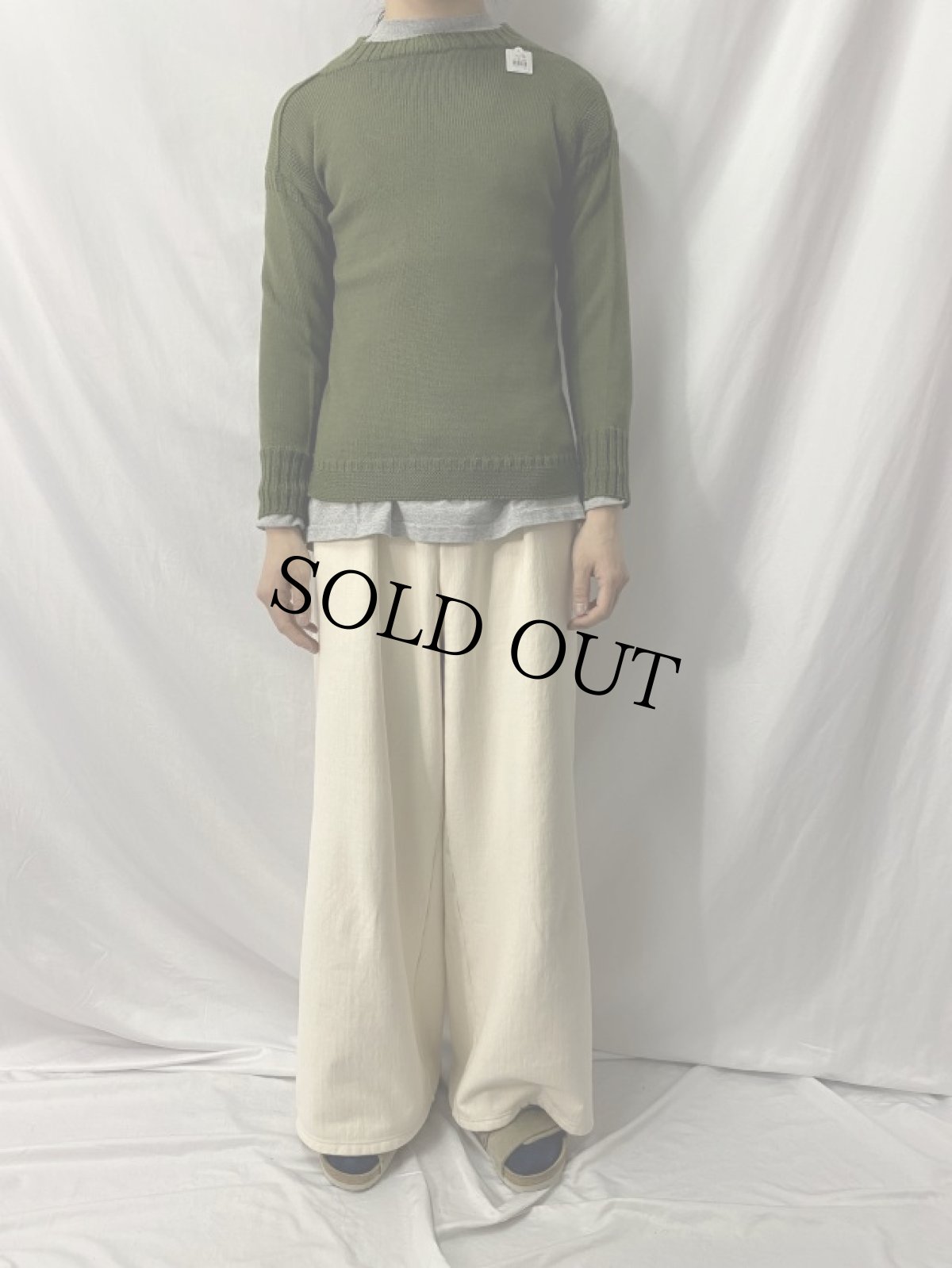 画像2: ガンジーニットセーター (2)