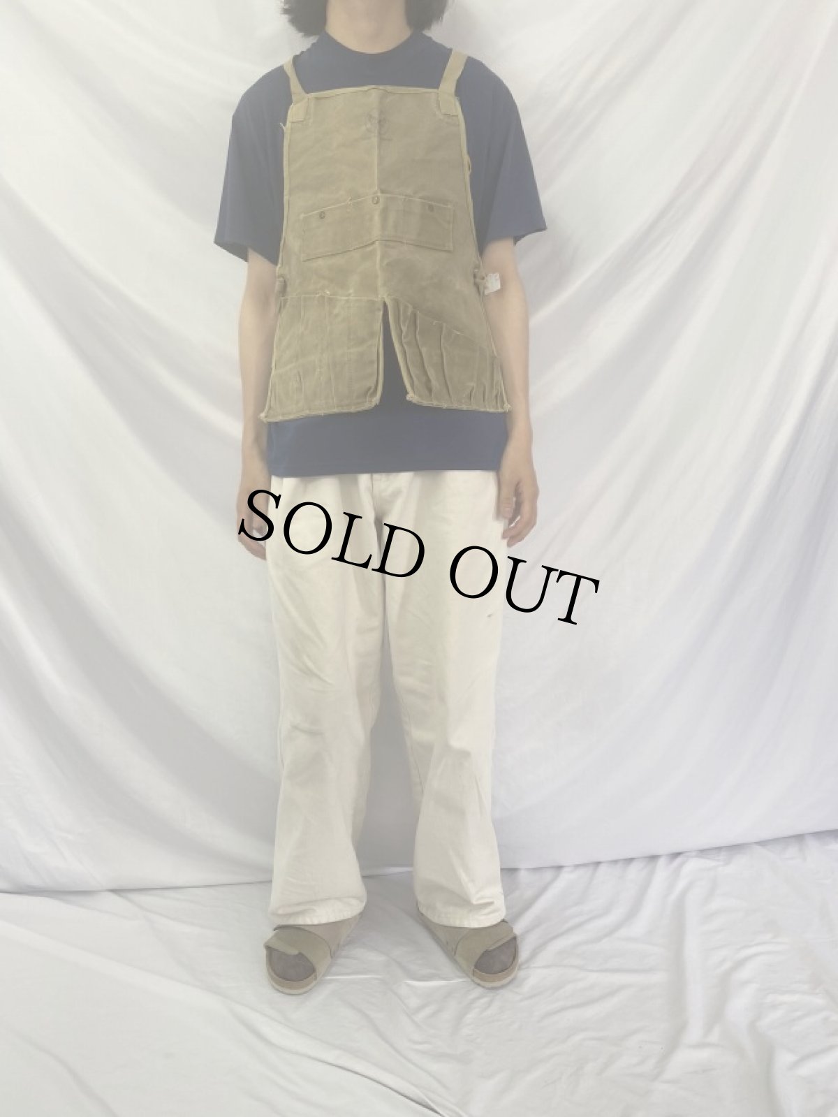 画像2: 40's USAAF B-1 メカニックエプロン (2)