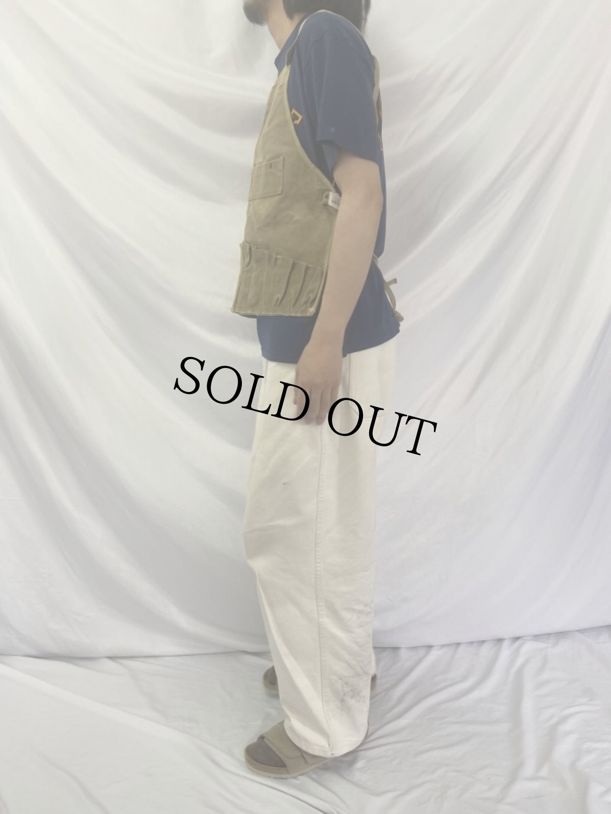 画像3: 40's USAAF B-1 メカニックエプロン (3)