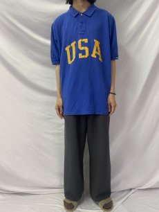 画像2: 90's POLO SPORT Ralph Lauren USA製 "POLO" ロゴプリントポロシャツ XL (2)